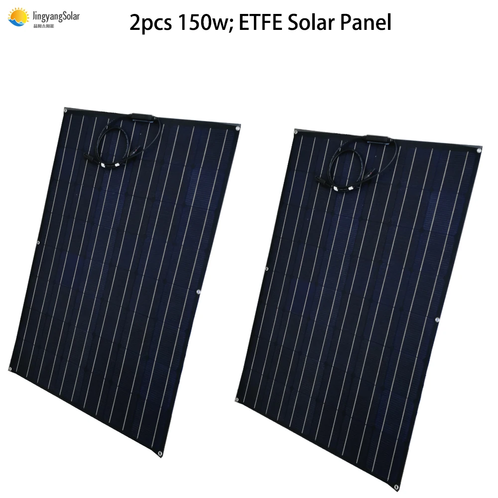 2pcs 150w nove sončne celice plošča tanka etfe film prilagodljiv solarni panel s tovarniško ceno