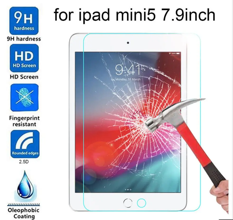 2pcs 2019 Kaljeno Steklo Za Apple iPad mini 5 mini5 za 7,9 palčni Tablični Screen Protector Za iPad mini2 / 3 / 4 /1 Zaščitna folija