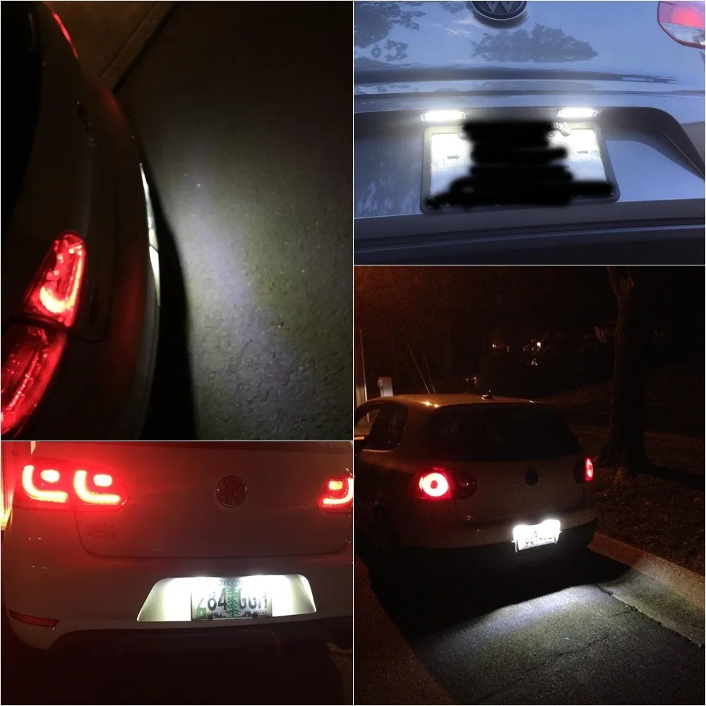 2Pcs 24SMD LED Tablice Luči Za VW Golf 6 VI 5 V GTI MK4 MK5 MK6 Eos Lupo Scirocco Seat Leon, Altea OEM Zamenjava Žarnice