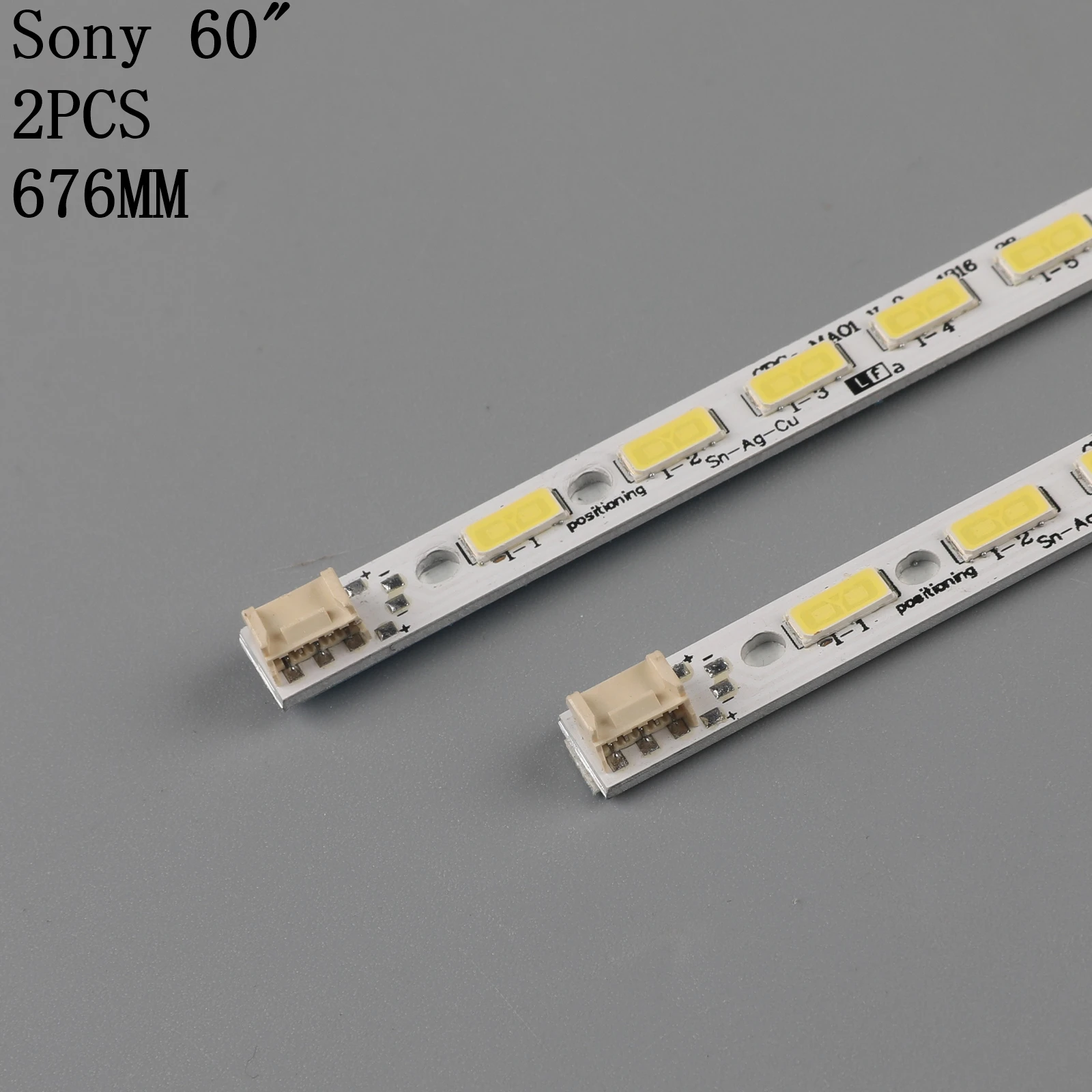2pcs 676 mm LED Lučka za Osvetlitev trakovi 68leds Za Sony 60