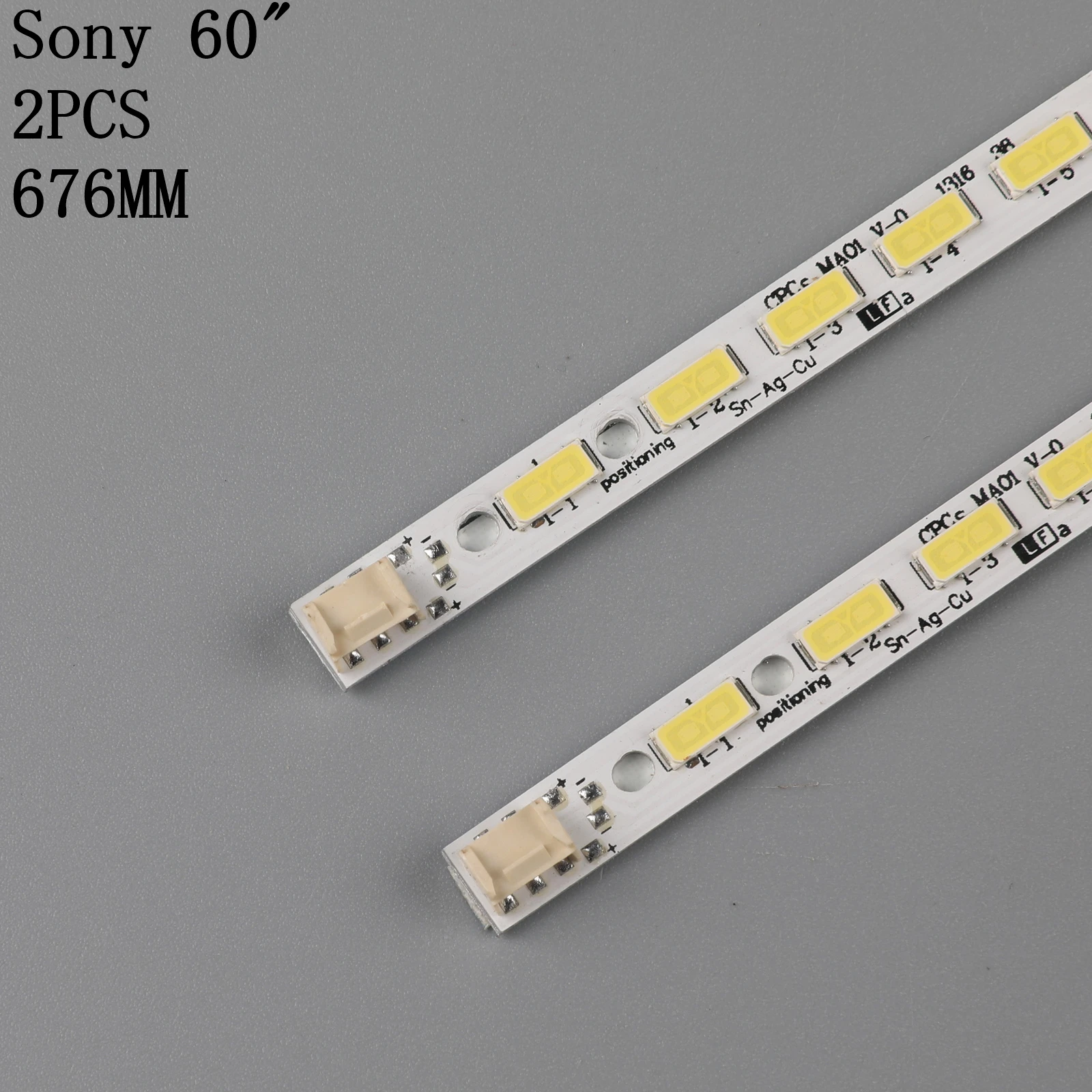 2pcs 676 mm LED Lučka za Osvetlitev trakovi 68leds Za Sony 60