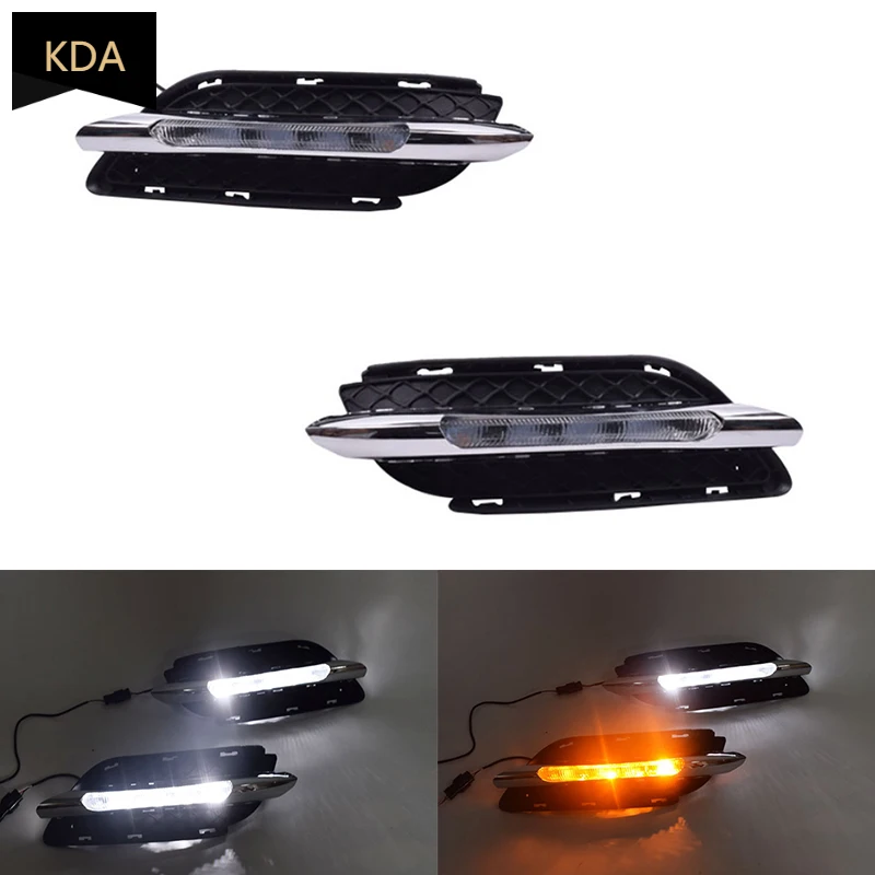 2Pcs Auto DRL 12V LED Dnevnih Luči Vključite Opozorilne luči Za Meglo Mercedes-Benz W246 B180 B200 2011 2012 2013