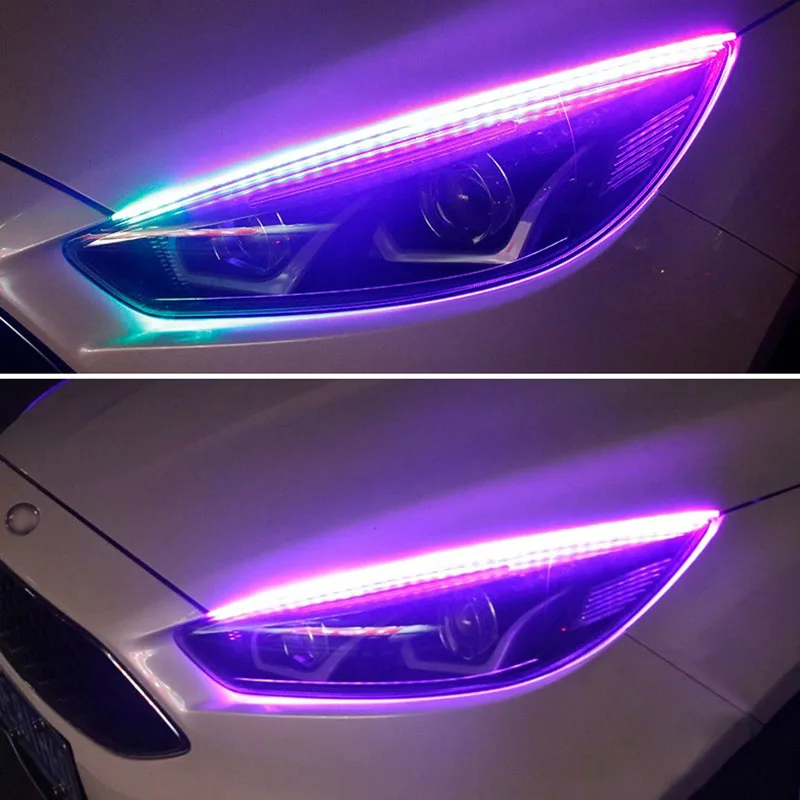 2pcs avto DRL LED dnevnih luči auto tok obrniti signal kit pribor za SEAT Ibiza Leon, Toledo Arosa Alhambra Exeo FR
