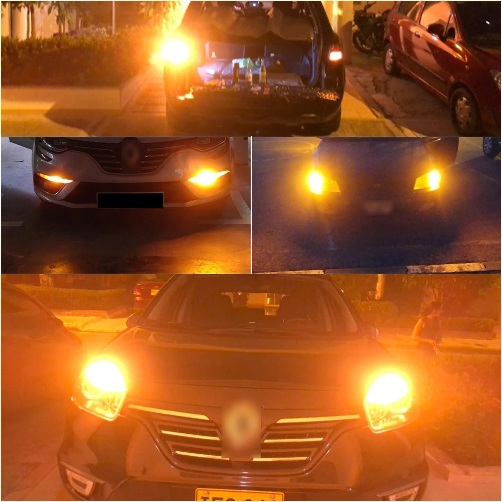 2Pcs Canbus Amber BAU15S 7507 PY21W 1156PY LED Žarnice Za Avto, Vključite Opozorilne Luči