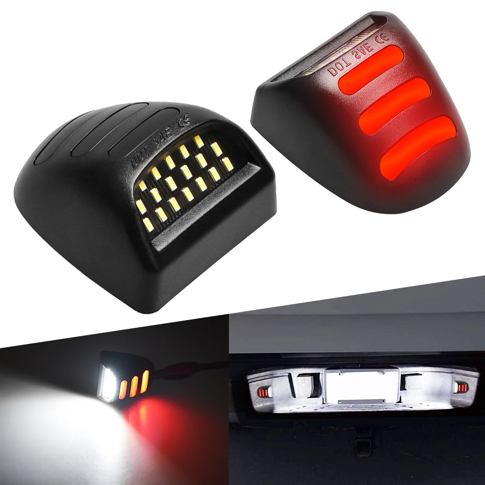 2pcs Canbus LED Tablice Lučka Lučka za Montažo Zamenjava za Cadillac Escalade Chevrolet Plaz Silverado 1500 2500 3500