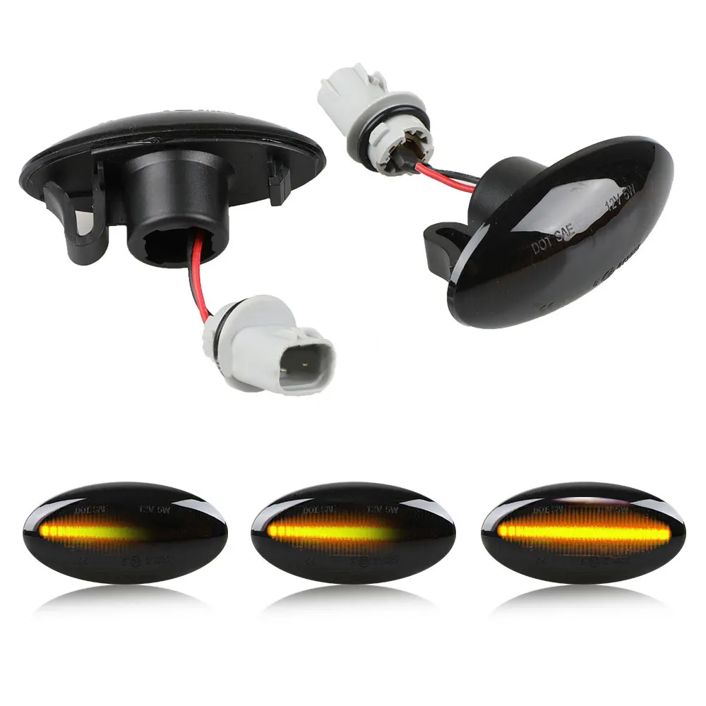 2pcs Dynamic LED Strani Oznako Vključite Opozorilne Lučke Kazalnika Amber Repetitorja Avto Luči Za Suzuki Swift Jimmy Vitara SX4