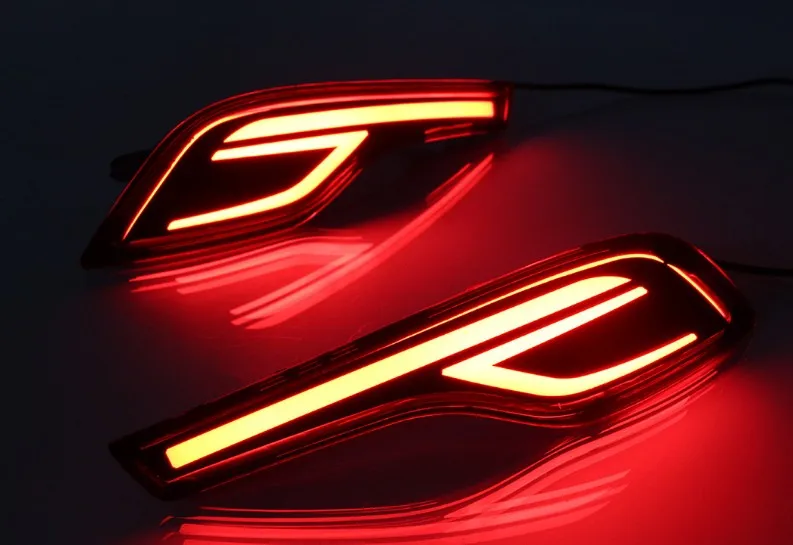 2PCS LED Multi-funkcijo 12V LED Reflektor Svetilka Zadnja Svetilka za Meglo Odbijača, Luči Zavorna Luč Za Honda CRV CR-V 2017 2018 2019