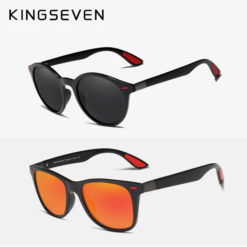 2pcs Ljubitelje Kombinaciji KINGSEVEN Polarizirana sončna Očala Moških in Žensk Potovanja sončna Očala Moški Buljiti UV400 Gafas De Sol