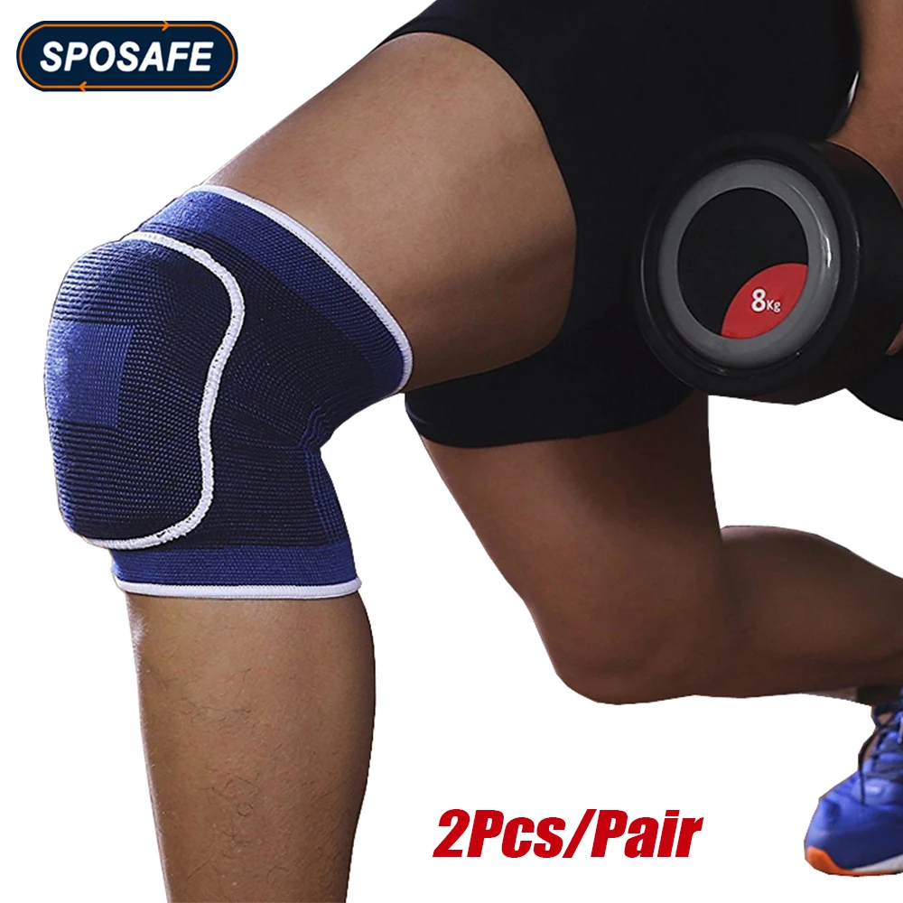 2Pcs/Par Športnih Kolena Naramnicami Goba Rokavi Dihanje Prožno, Elastično Podporo Noge Protector Ploščica