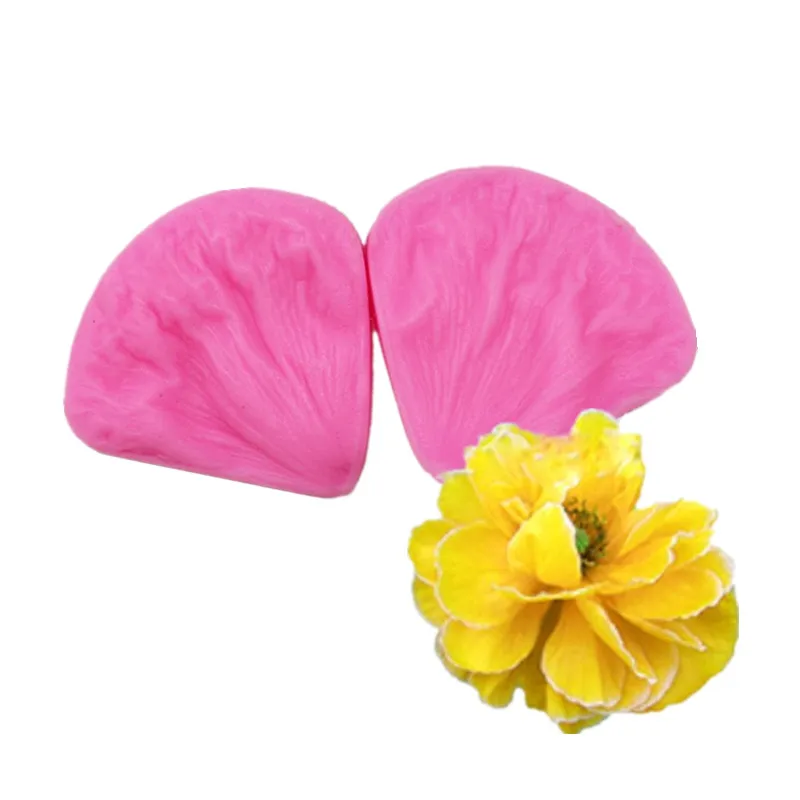 2Pcs/set 3D Rose Venčni Oblike Silikona, Fondat Plesni Peony Cvetnih Listov Torta Dekoraterstvo Orodja, Primerna Za Polimerne Gline