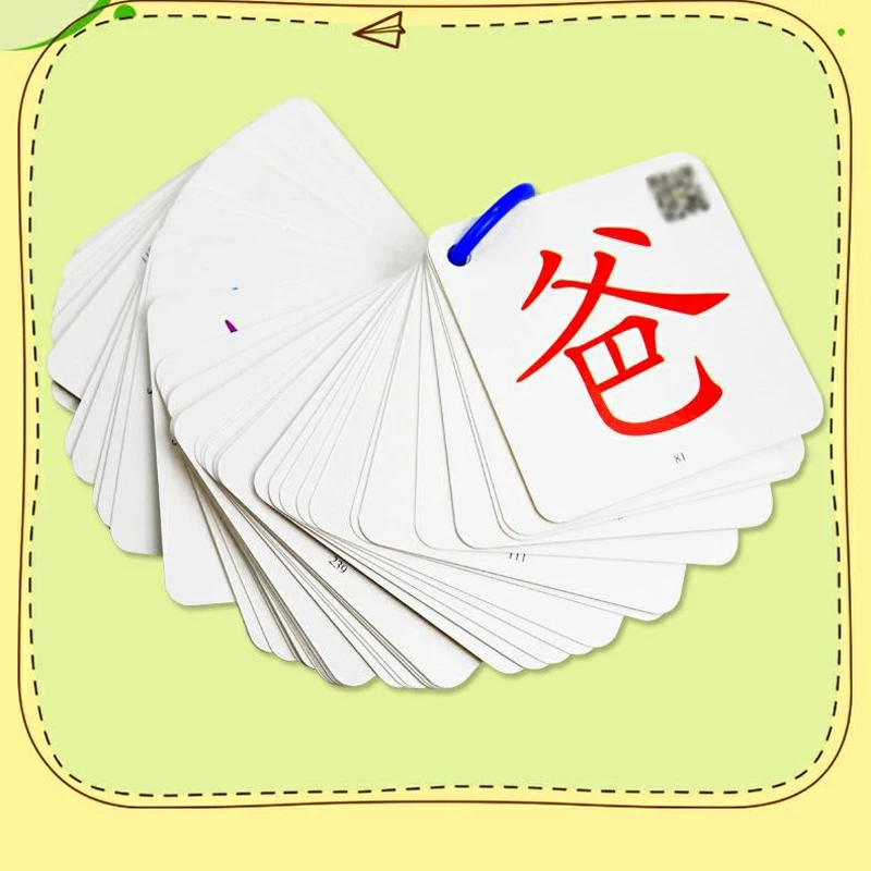 2pcs/set Kitajski Znak Kartico Knjige Učenje Sliko Ponovno Otroke Poučevanja Žep Kartico Izobraževalne Otroci Kitajski Praksi