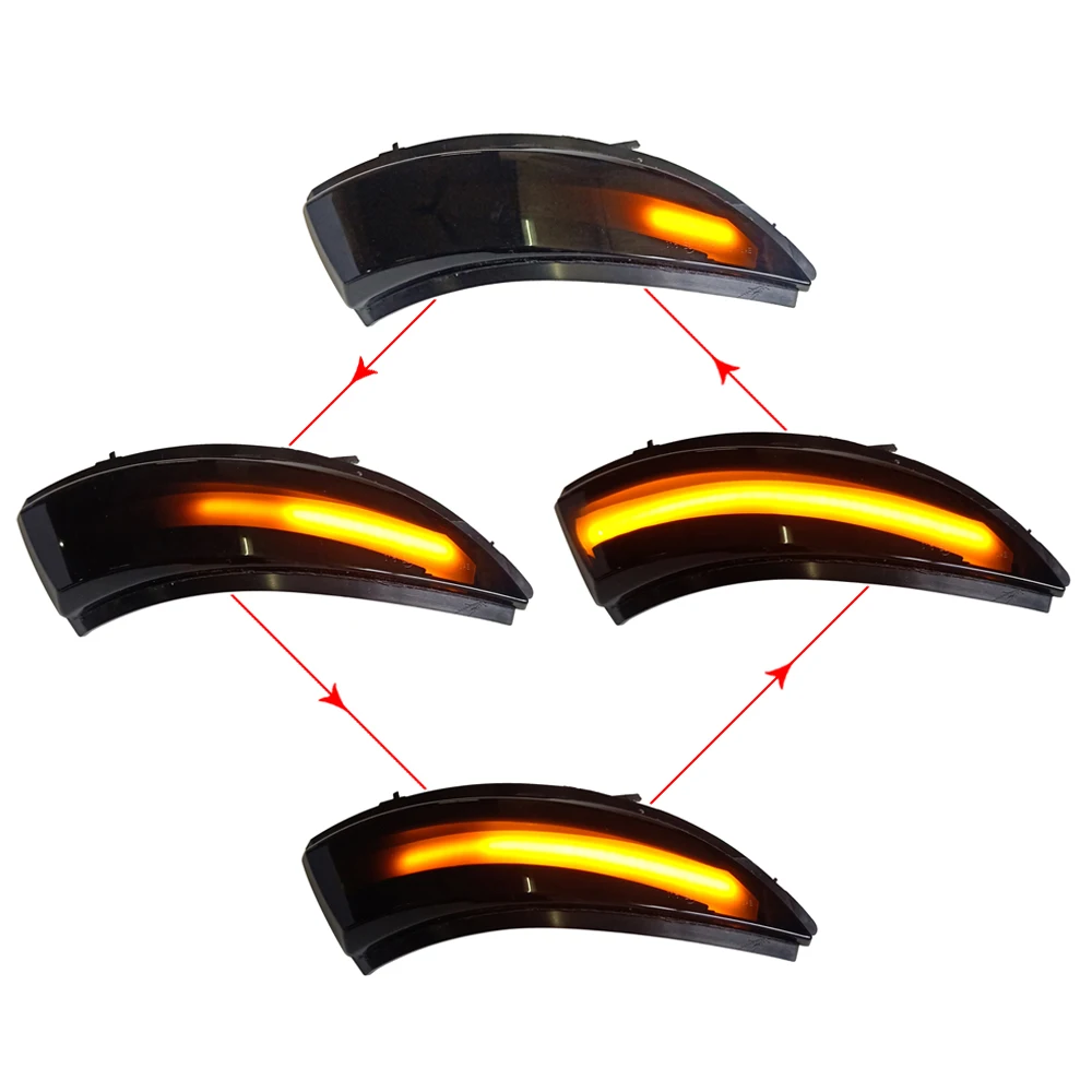 2pcs Teče Vključite Opozorilne Luči LED Strani Krilo Rearview Mirror Dinamični Kazalnik Blinker Repetitorja Luč za CLIO MK4 IV 2012 -2016