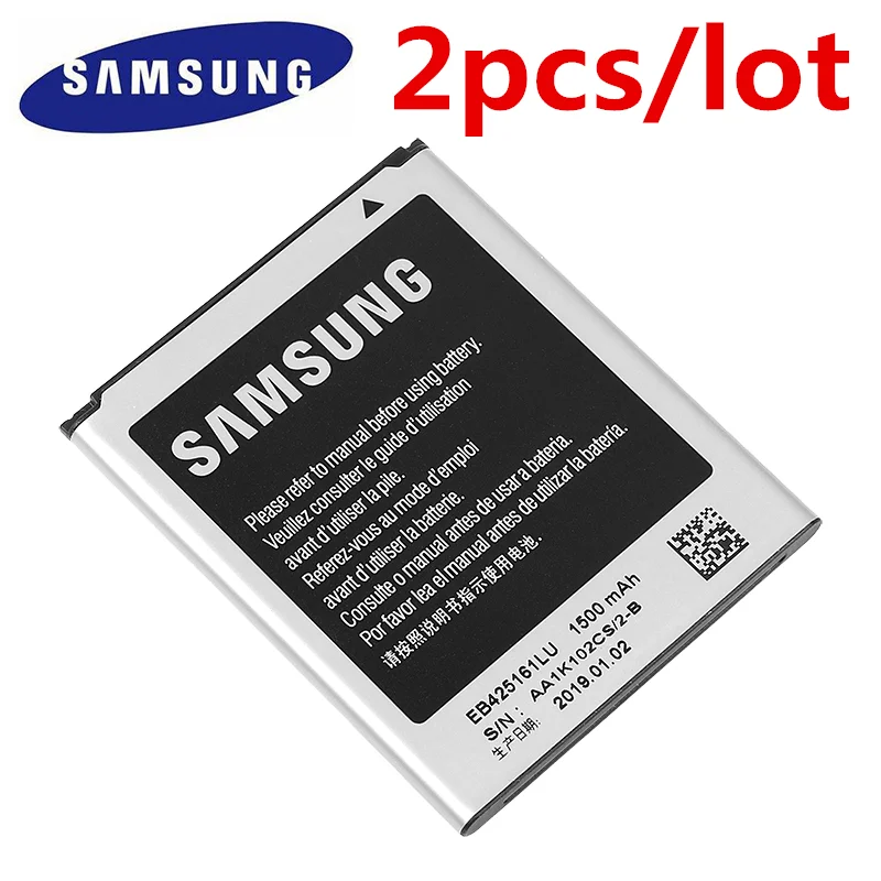 2pcs/veliko EB425161LU 1500mAh Originalne Baterije Za Galaxy S Duo S7562 S7566 S7568 i8160 S7582 S7560 S7580 i8190 i739 i669 J1 Mini
