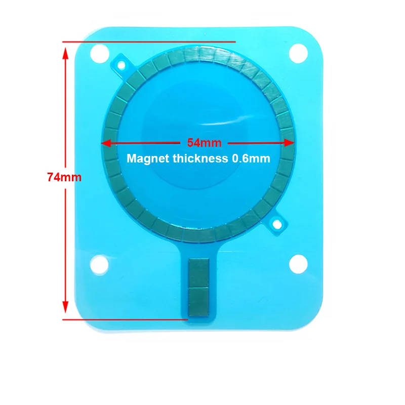 2Pcs/veliko Vroče Prodaje Mag Varno Za iPhone 12 Pro Max 11 XS S Telefona Hrbtni Pokrovček Močan Magnet Nalepke Brezžičnega Polnjenja z Magnetno