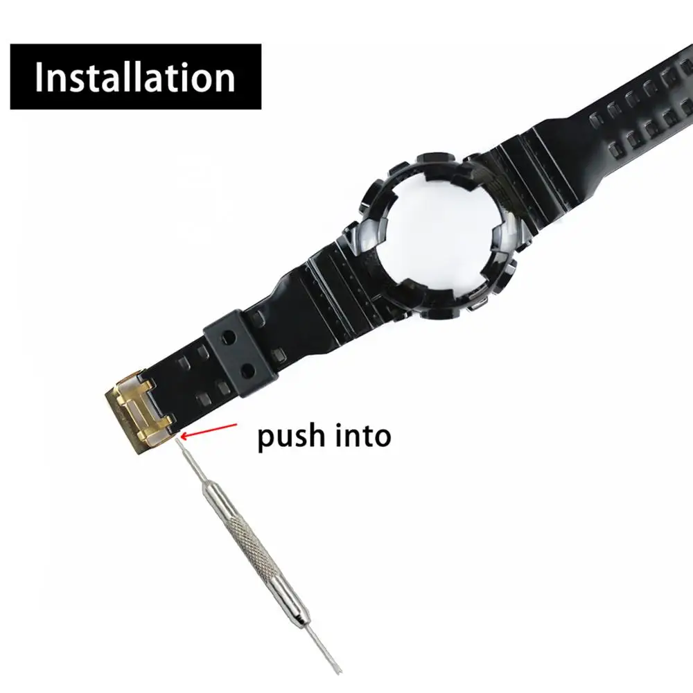 2Pcs Watch dodatki smole pasu zanke za Casio G-SHOCK watch trak 18mm20mm22mm24mm vodotesno gume trak tesnilo premičnine obroč