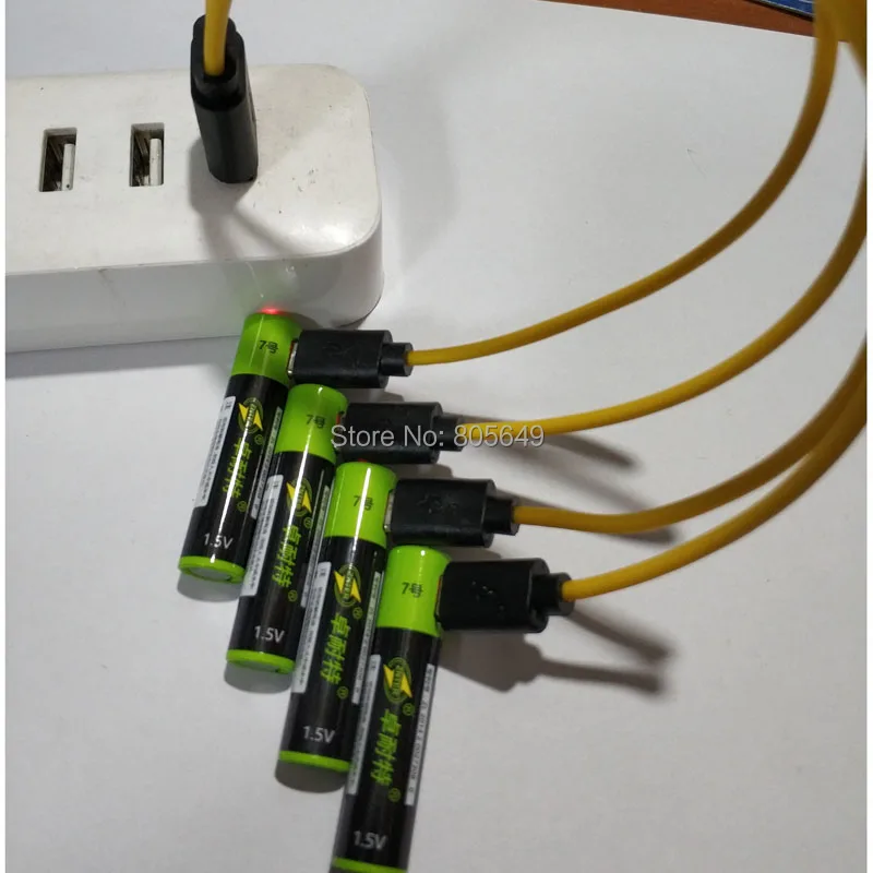 2pcs ZNTER 1,5 V AAA podatkovnega kabla usb je baterija 600mAh li-polymer li-po polnilna litij-li-ion baterije ne vključuje usb kabel