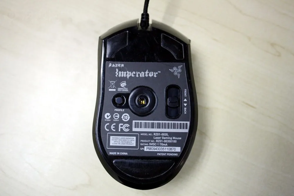 2sets/paket Za Razer Imperator Igre Laser Gaming Računalnik Miške Noge Miši Rolerji