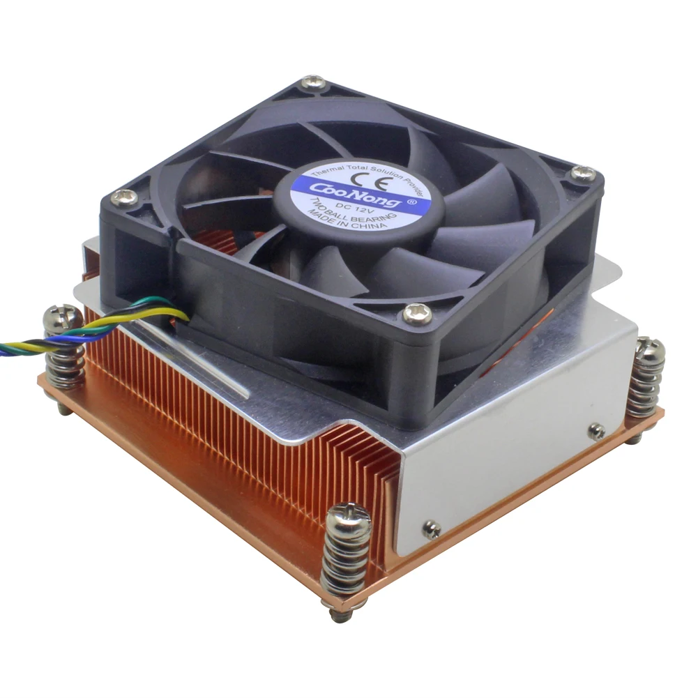 2U strežnik, PROCESOR HLADILNIK baker heatsink hladilni ventilator za intel Xeon LGA 2011 2066 Industrijski Osebni Računalnik, Aktivno hlajenje