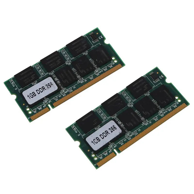 2x 1GB 1G Pomnilnik RAM Pomnilnika PC2100 DDR CL2.5 DIMM 266MHz 200-pin za Notebook Laptop