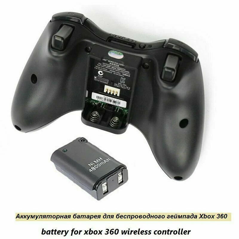 2x 4800mAh Baterija + 2x Kabel Polnilnika Za Xbox 360 Krmilnik Baterijo Za Xbox 360 Blazinice