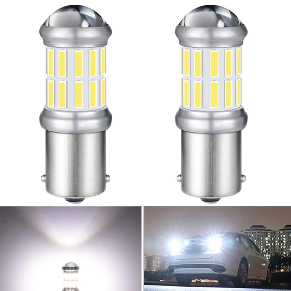 2x BA15S P21W 1156 LED Žarnice za Avto, Vključite Signal, Varnostno kopiranje Povratne Zadnje Luči DRL 6000k bela Za Toyota Hyundai Kia Lexus Mazda Nissan