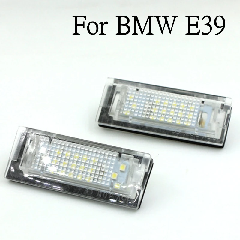 2x Napak LED Številko registrske Tablice Luči Za BMW E39 5D 5 Vrata Vagona Touring