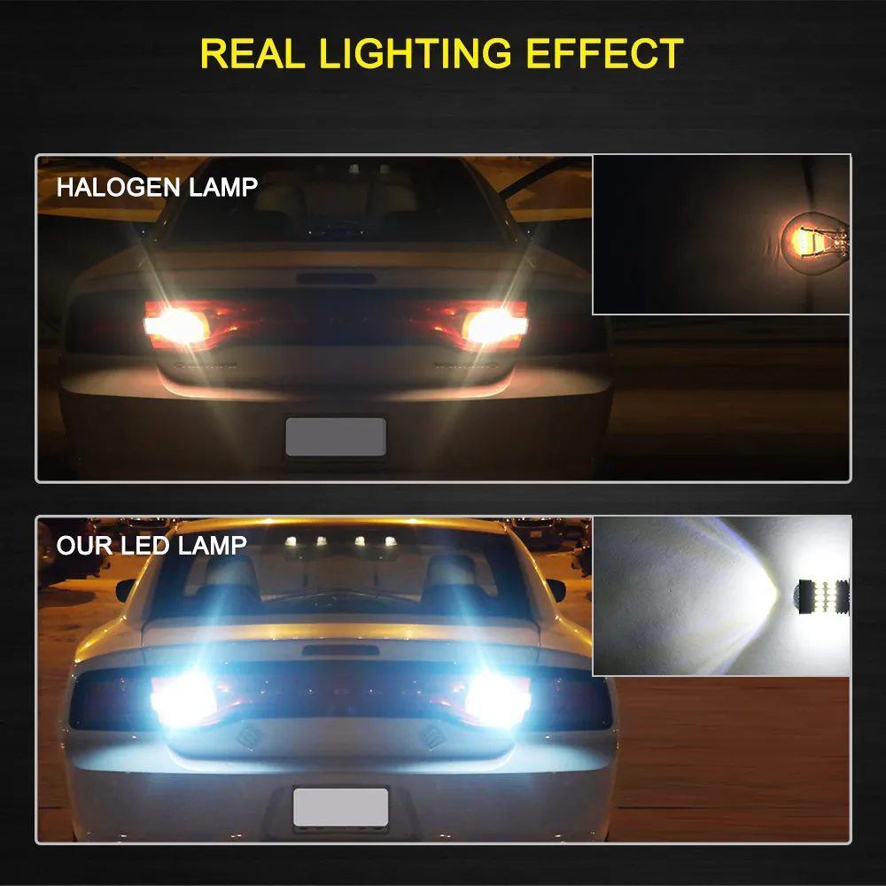 2x T15 LED 921 W16W 1156 LED Žarnice 7440 T20 3157 Avto Backup Povratne Luči Za Ford Focus 2 3 Fiesta Fusion Ranger Kuga Mondeo KA