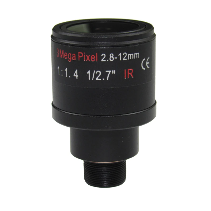 3.0 milijona slikovnih Pik Omejeno Iris M12 HD 2.8-12mm Varifocal IR Filter za Objektiv za akcijske kamere F1.4,ročno ostrenje povečava,s 650nm IR filter