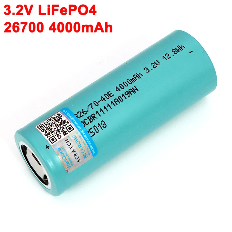 3.2 V 26700 4000 mah LiFePO4 Baterije 3C Neprekinjeno Odvajanje Največ 5C High power akumulator Za Električni avto, skuter za shranjevanje Energije