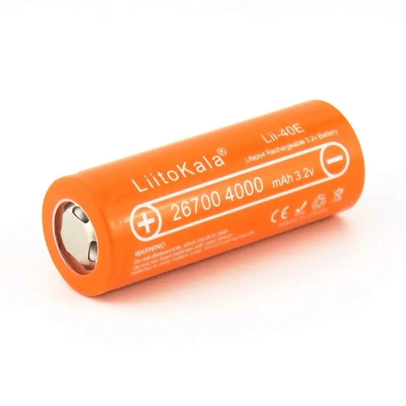 3.2 v LiitoKala Lii-40E Lifepo4 26700 4000 mah polnilne baterije accu litijeve celice z visoko zmogljivostjo 10A pilas diy pack mod igrače