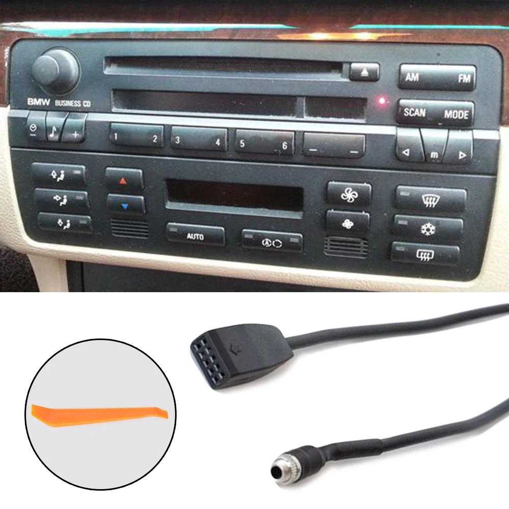 3,5 mm Avto AUX Vhod V Vmesnik Tok MP3 Radio Kabel Za BMW E39 X5 E53 E46 Vhod AUX Način Kabel