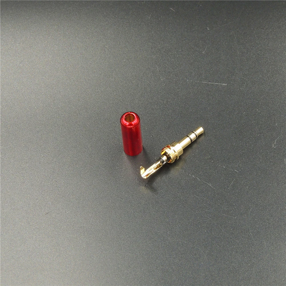 3,5 mm RCA Vtič za Zvok Jack 3 Pole pozlačeni Slušalke Napajalnik s Sponko Za DIY Stereo Slušalke ali za Popravilo Slušalke