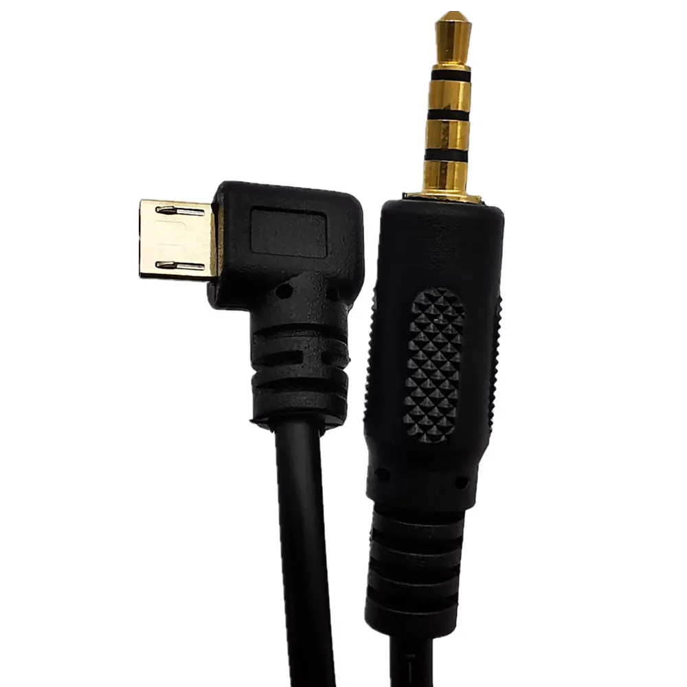 3,5 mm Stereo Moški na Mikro USB 5Pin Male Adapter Converter Kabel 1M