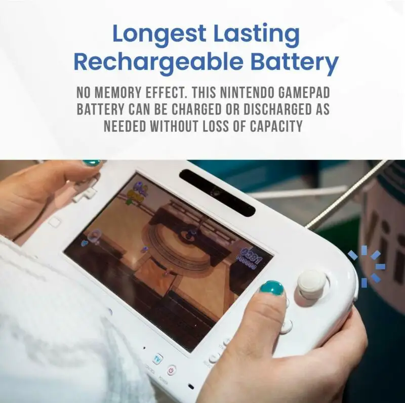 3,7 V 1500mAh Baterija Litij Baterije Zamenjajte za Nintendo Wii, Wii U-U Wiiu Krmilnik Palčko Gamepad Celice