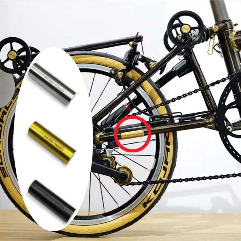 3-barvna zložljiva kolesa titana nalepke za brompton kolo zlata, srebrna črna 1.4 g