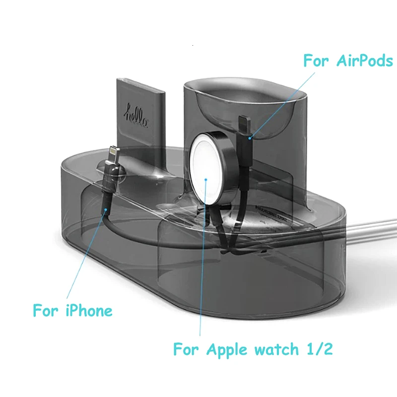 3 v 1 Polnjenje Dock Nosilec Za iPhone X XR XS Max 8 7 6 Silikonski Polnilnik Stojalo za Apple Watch AirPods polnilna Postaja Docking