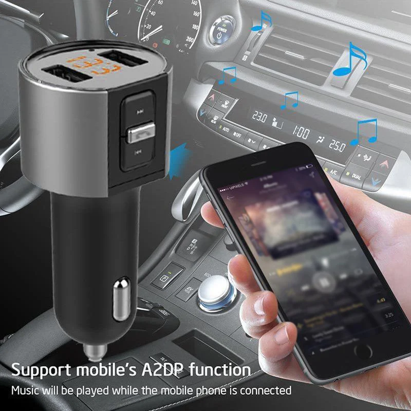 3 v 1 V vozilu Brezžične Bluetooth 2.1 FM Oddajnik+MP3 Predvajalnik Radio Pretvori+Avto USB Charge 5V/3.4 Pametni Telefon Polnjenje Komplet