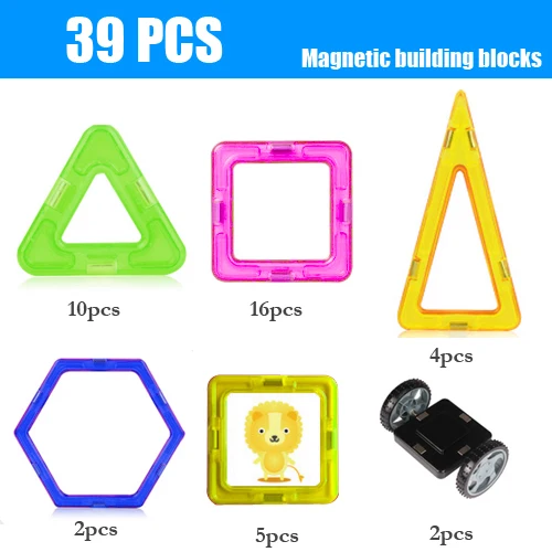 30/32/34/39pcs Mini Magnetni Oblikovalec DIY gradniki kompleti brezplačno 3D nalepke Magnetne Oblikovalec Učenje Izobraževalne Igrače Opeke