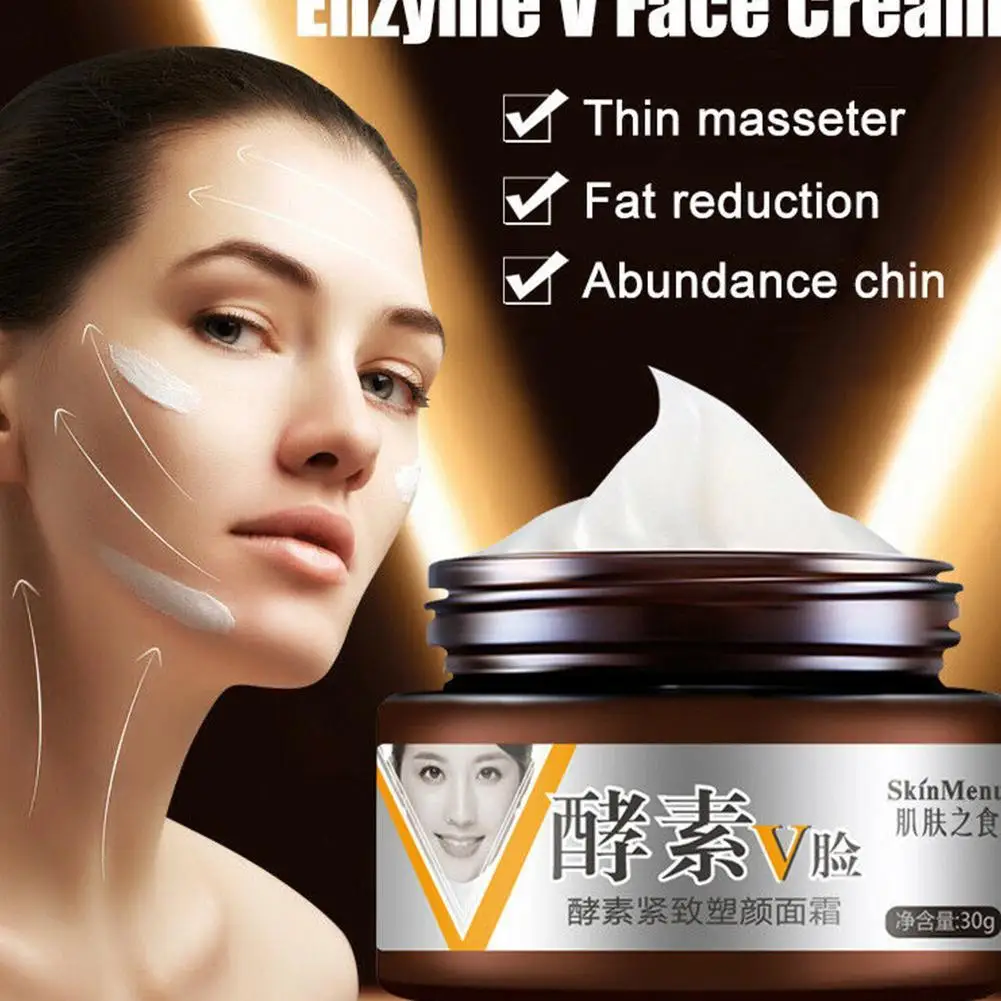 30 g V-obliko Obraza Hujšanje Cream Linije Dvigalo, Učvrstitev Kolagena Encim Vlažilna Krema za Obraz za Nego Kože