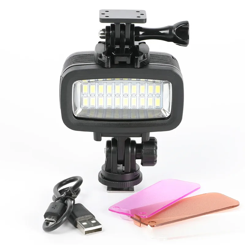 30 M Nepremočljiva Podvodni Super Svetla Potapljanje Izpolnite Lučka LED Video Luč Primerna za GOPRO SJCAM Akcijski Šport Fotoaparat