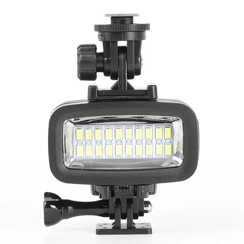 30 M Nepremočljiva Podvodni Super Svetla Potapljanje Izpolnite Lučka LED Video Luč Primerna za GOPRO SJCAM Akcijski Šport Fotoaparat