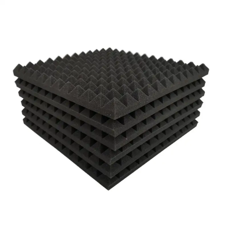 300x300x25mm 10pcs Studio Zvočno Izolirani Pene Piramida Zvočne Absorpcije Zdravljenje Plošča Strešnik Klin Goba