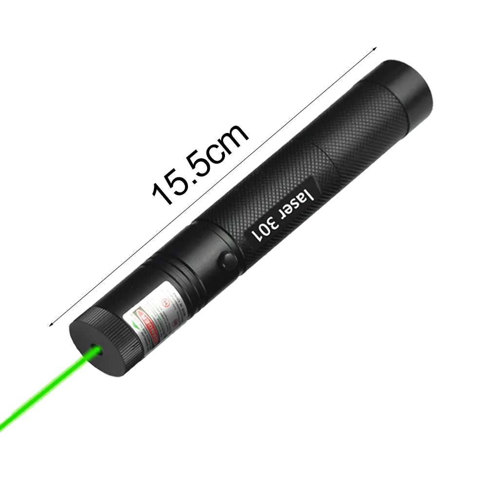 301 532nm Zeleni Laserski kazalnik Pero High Power Glare Zunanja Svetilka Strokovno Potovanje Kazalnik Lov Laserska Naprava
