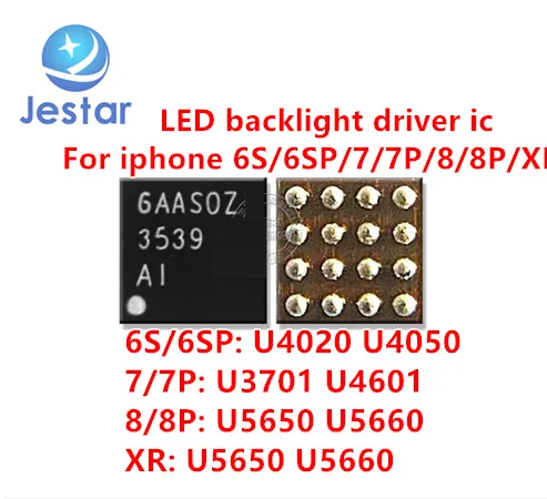 30pcs/veliko LM3539A0YFFR 3539 3539A0 3539A1 ozadja back light driver IC, čip Za iPhone 6S 6SP 7/7P 8 8P X XR