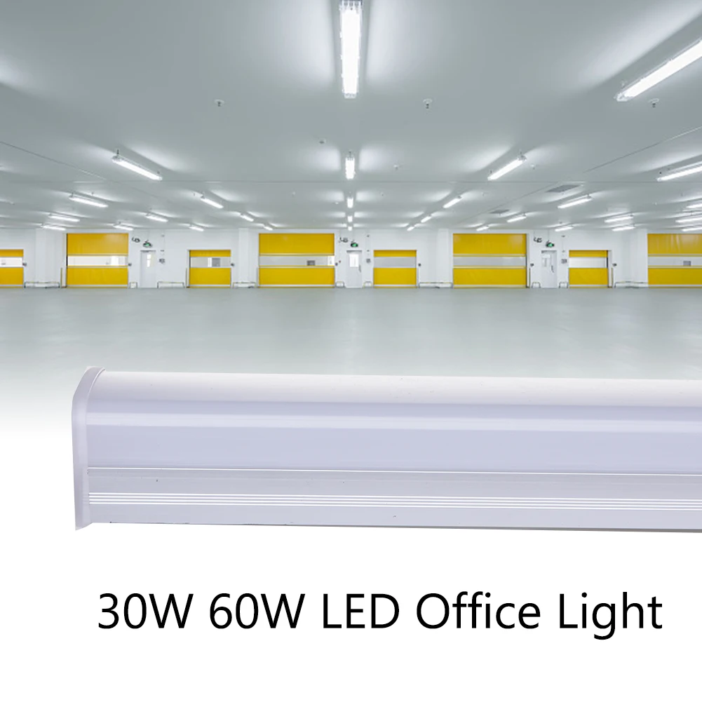 30W 60 W LED Office Lahka Cev Garaža Luči za Supermarket Delavnice, Utility Soba Delovno Urad 6000-6500K 85-265V