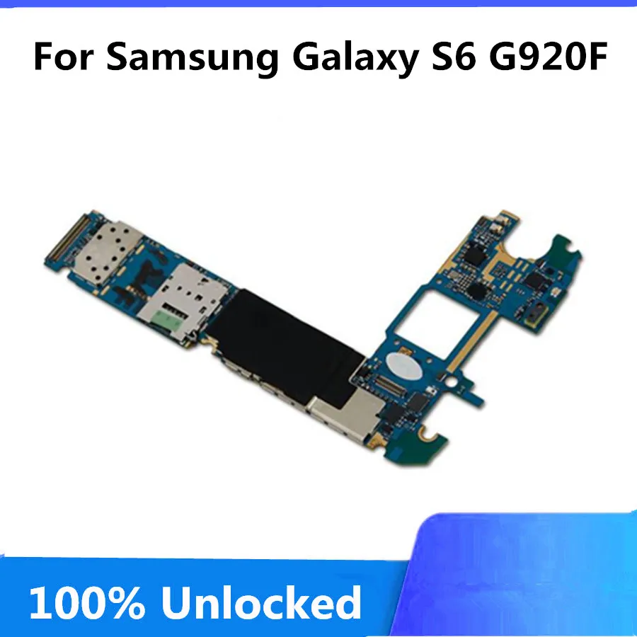 32gb Evropi Različica Odklenjen Za Samsung Galaxy S6 G920F Matično ploščo s Čipi, Prvotne & Dobri Delovni