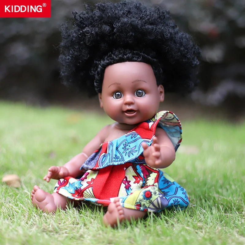 35 cm afro ZDA 30 cm 12 črne lutke otroka polni silikona vinil prerojeni pop boneca baby mehke igrače otrok Nathniel princesa