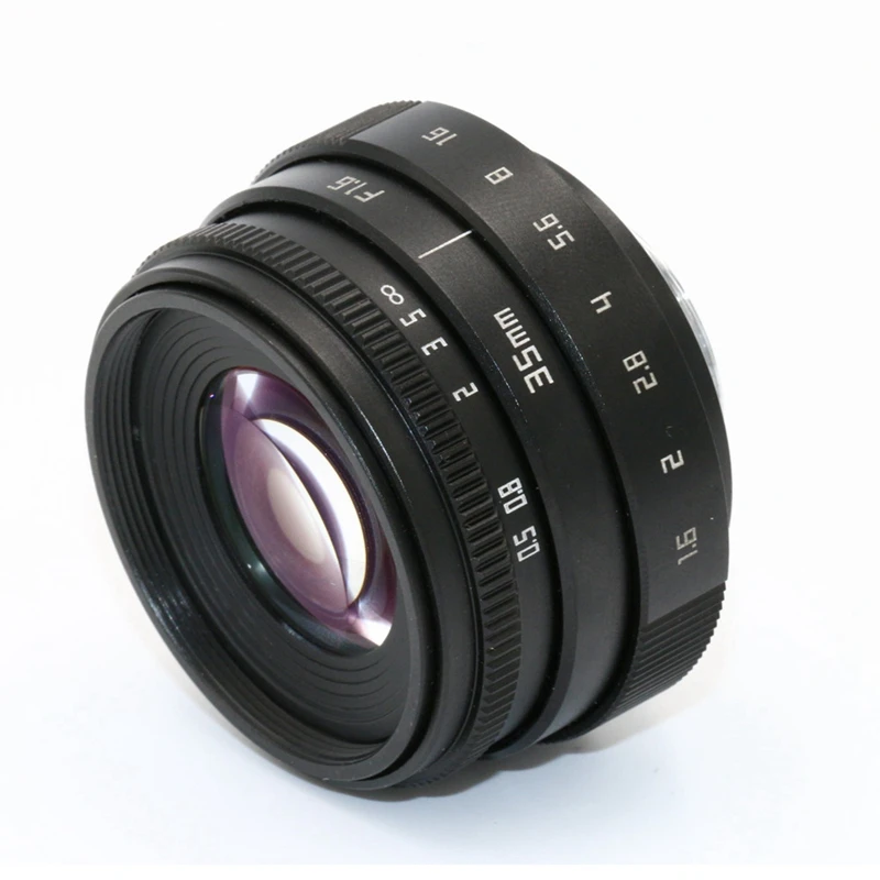 35 mm F1.6 C Mount Kamera, Objektiv s Adapter Ring za Sony a7S / a7R / α7 / α6000/ α5100 / α5000 / α3000/ NEX-C3/ NEX-5