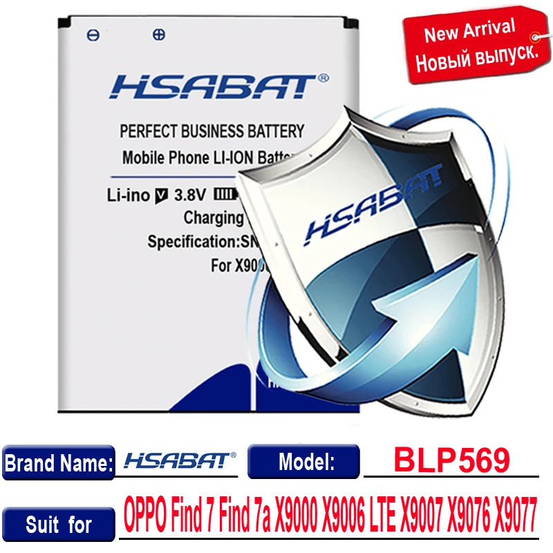 3500mAh original HSABAT BLP569 Baterija za OPPO Najdi 7 Našli 7a X9000 X9006 LTE X9007 X9076 X9077