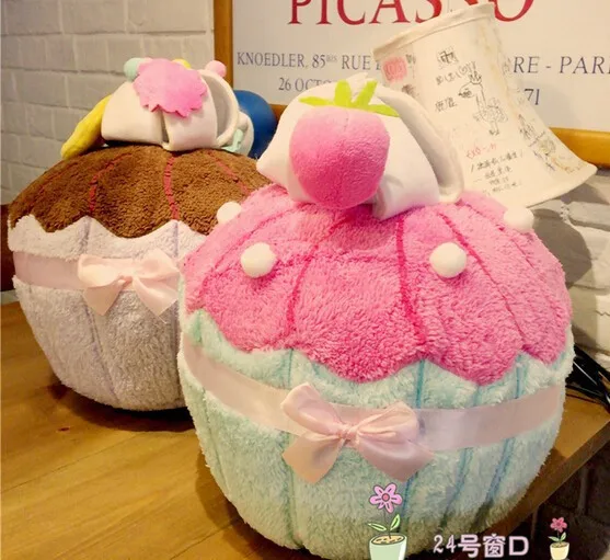 35x25cm sladoled torto blazino blazine kavč plišastih cupcake doll vrgel naslonjalo blazino nazaj blazine sladica darilo za rojstni dan